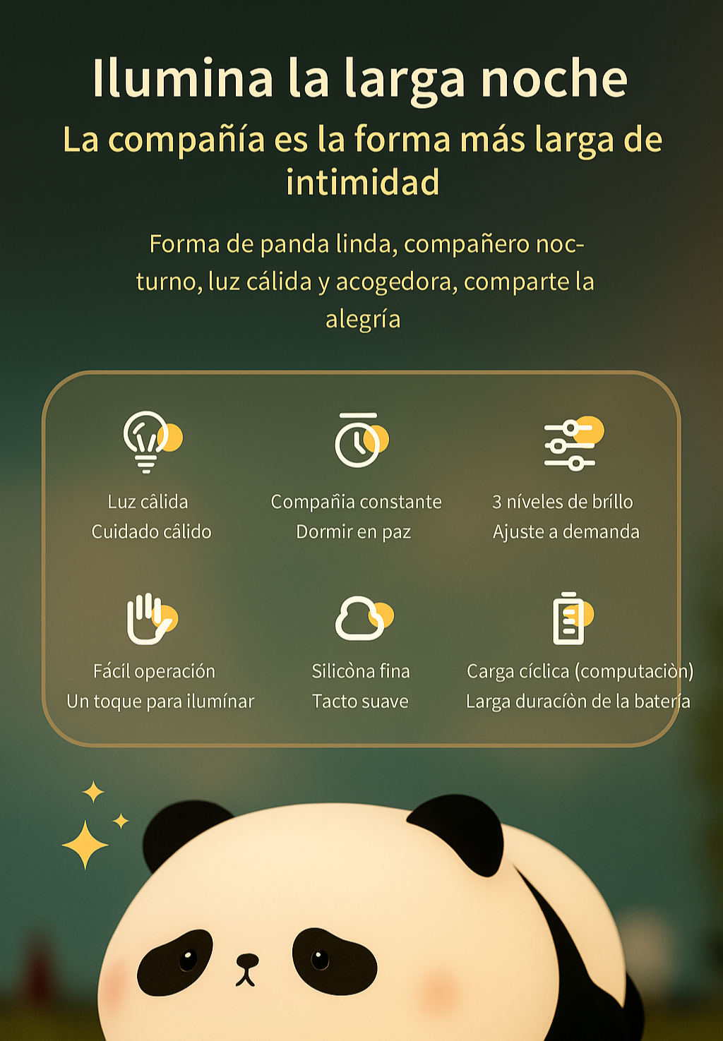 Lampara Oso Panda